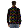 Gender Symbol Gay Pride Print Pattern Men's Dress Shirts-grizzshop