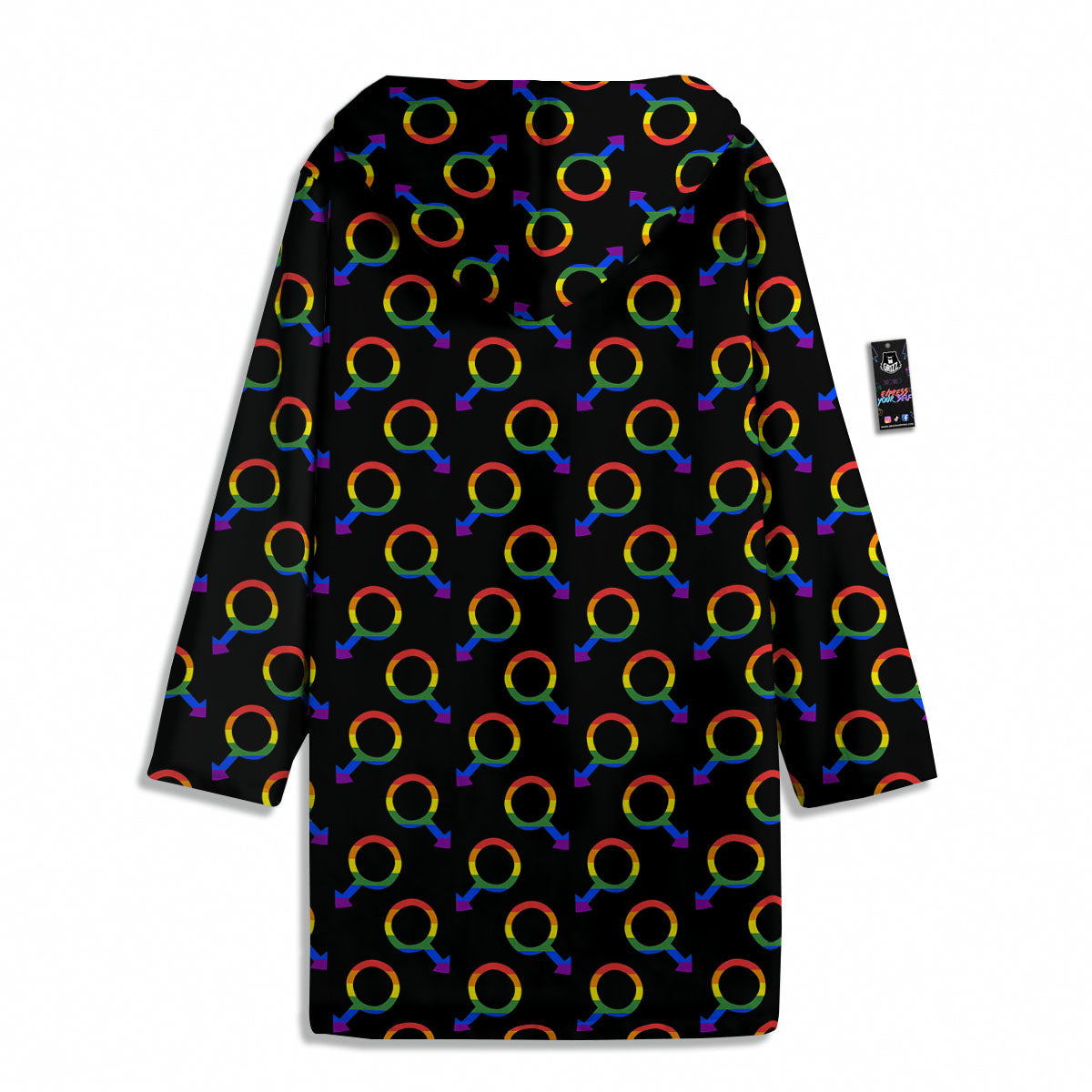 Gender Symbol Gay Pride Print Pattern Men's Windbreaker Jacket-grizzshop