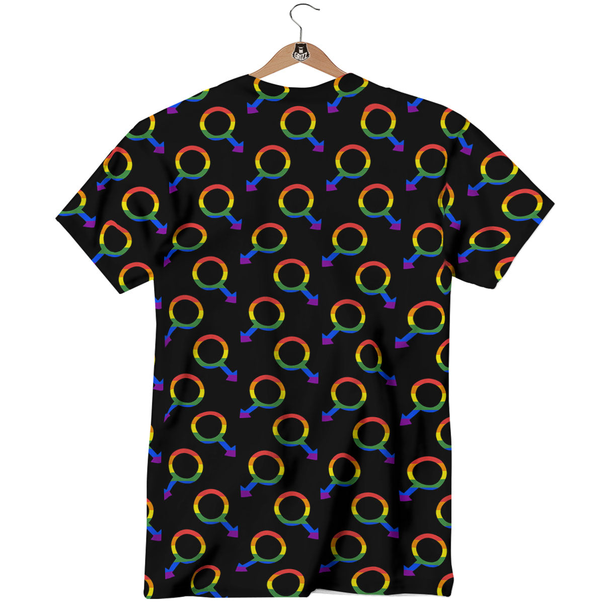 Gender Symbol Gay Pride Print Pattern T-Shirt-grizzshop