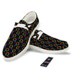 Gender Symbol Gay Pride Print Pattern White Loafers-grizzshop