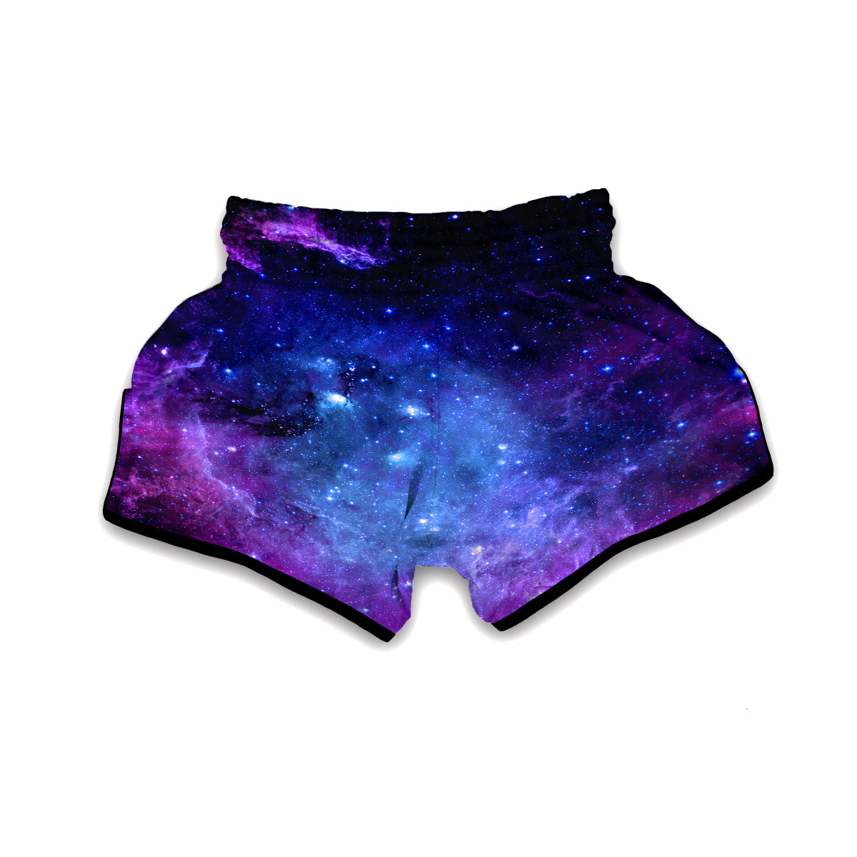 Geomagnetic Storm Galaxy Space Print Muay Thai Boxing Shorts-grizzshop