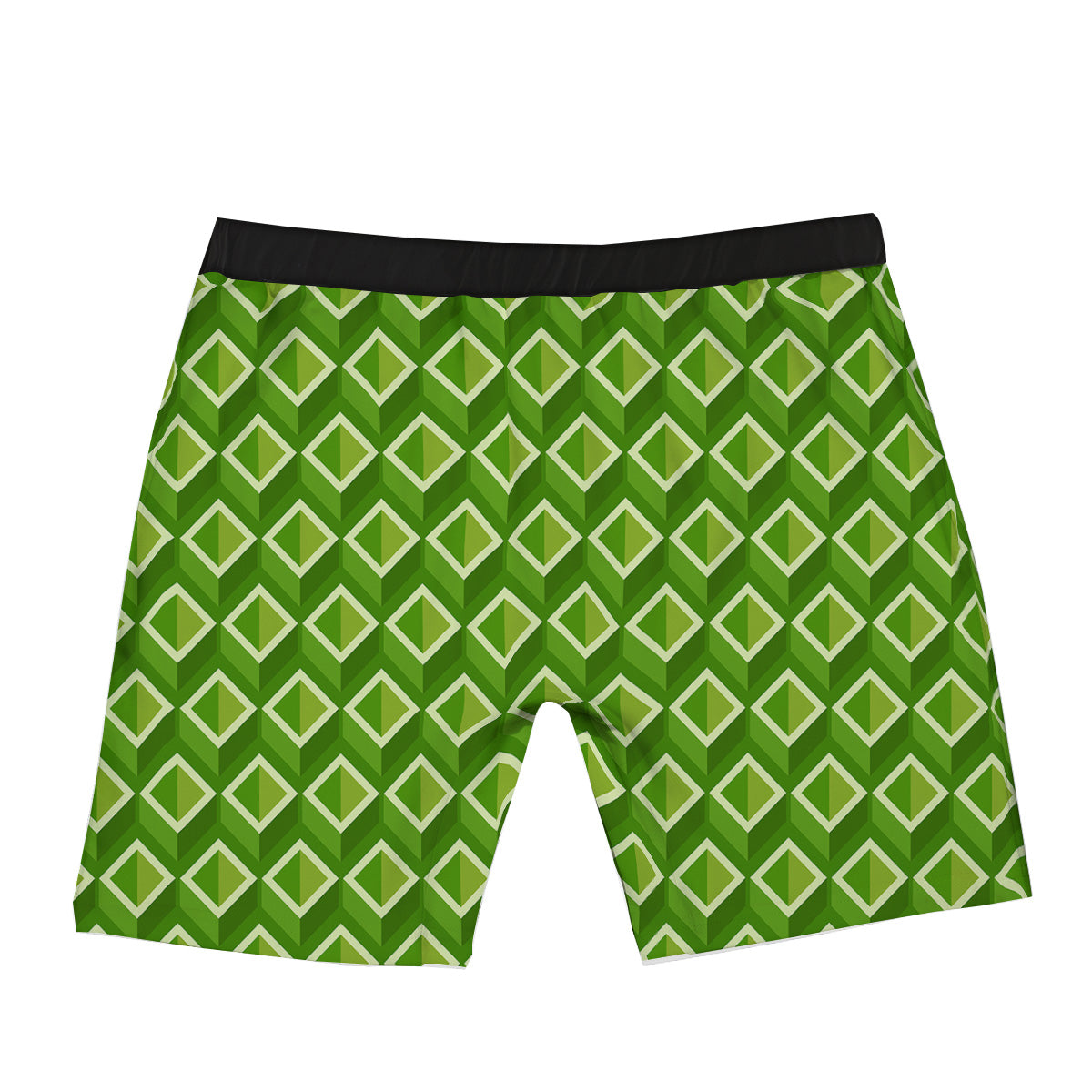 Geometric 3D Bamboo Print Pattern Boxer Briefs-grizzshop