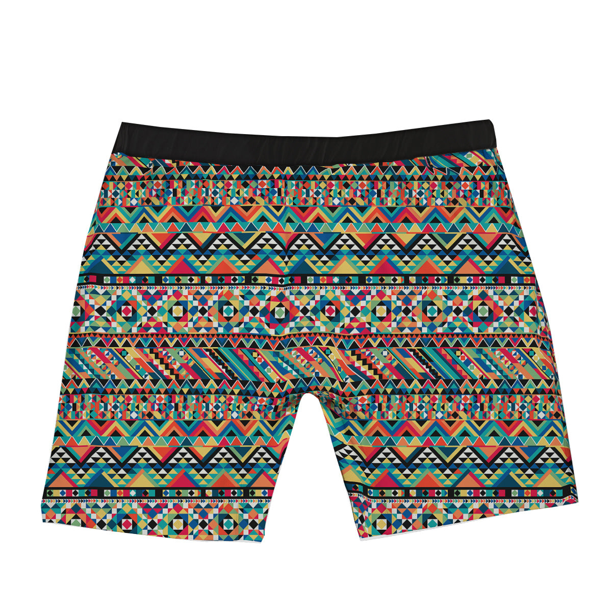 Geometric Aztec Colorful Print Pattern Boxer Briefs-grizzshop