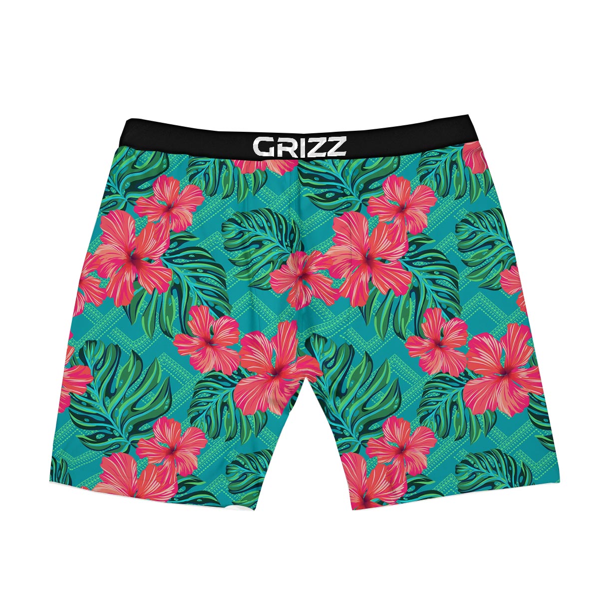 Geometric Aztec Tropical Print Pattern Boxer Briefs-grizzshop