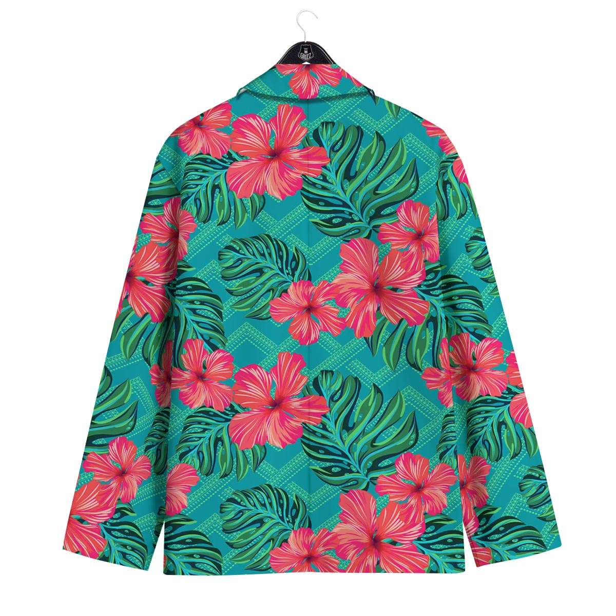 Geometric Aztec Tropical Print Pattern Men's Sport Coat-grizzshop