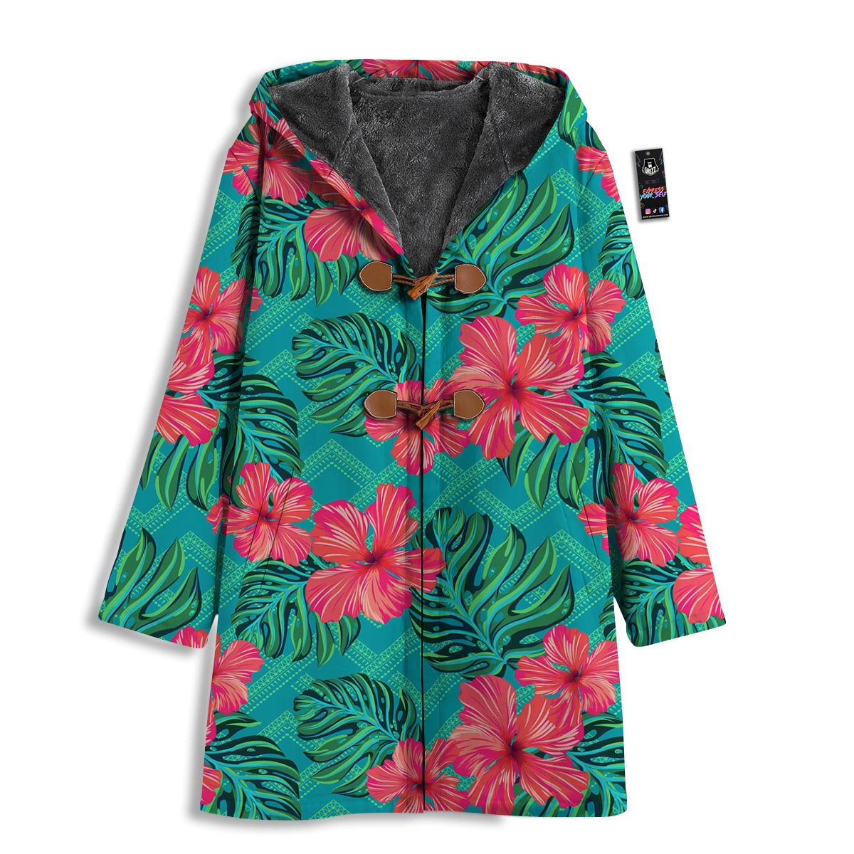 Geometric Aztec Tropical Print Pattern Men's Windbreaker Jacket-grizzshop