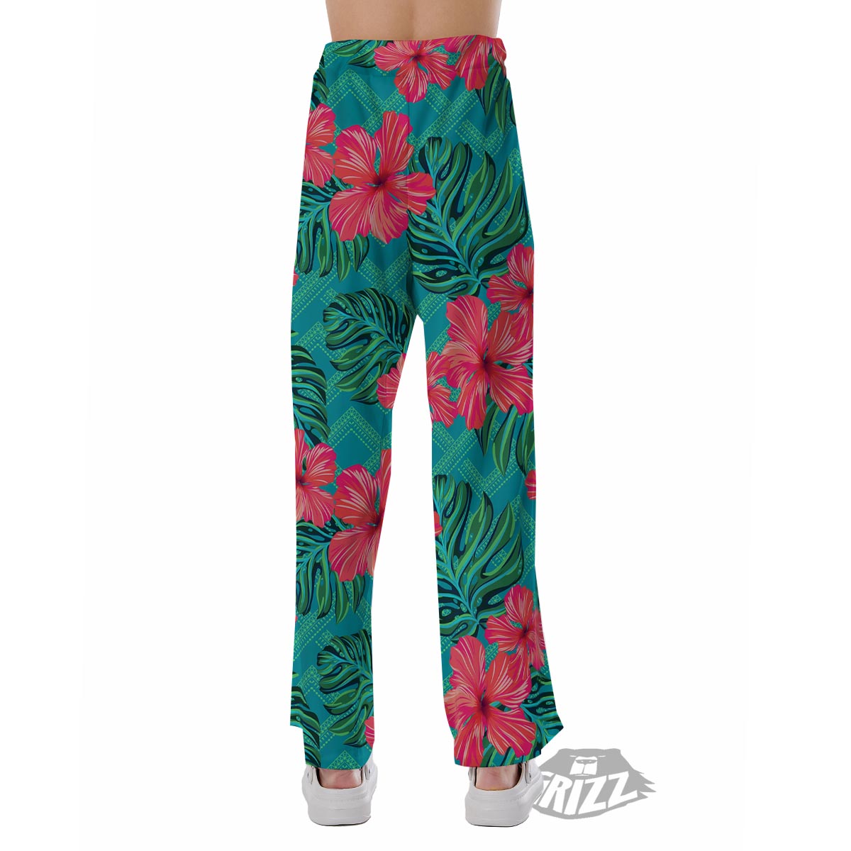 Geometric Aztec Tropical Print Pattern Pajama Pants-grizzshop