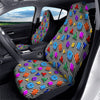 Geometric Colorful Striped Print Pattern Car Seat Covers-grizzshop