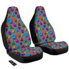 Geometric Colorful Striped Print Pattern Car Seat Covers-grizzshop