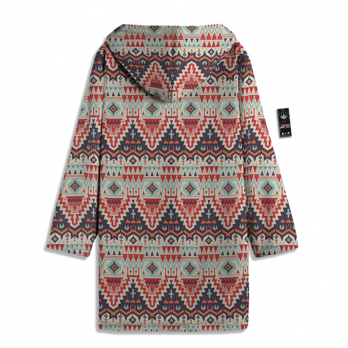 Geometric Ethnic Aztec Print Pattern Men's Windbreaker Jacket-grizzshop