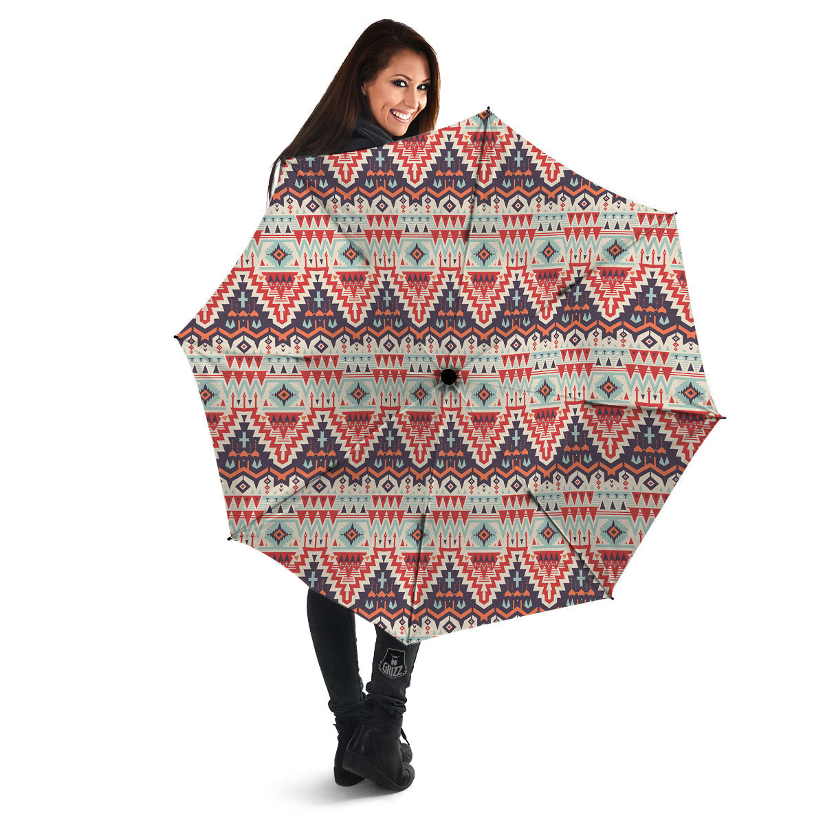 Geometric Ethnic Aztec Print Pattern Umbrella-grizzshop