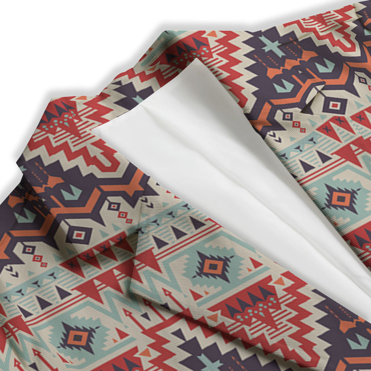 Geometric Ethnic Aztec Print Pattern Women's Blazer-grizzshop