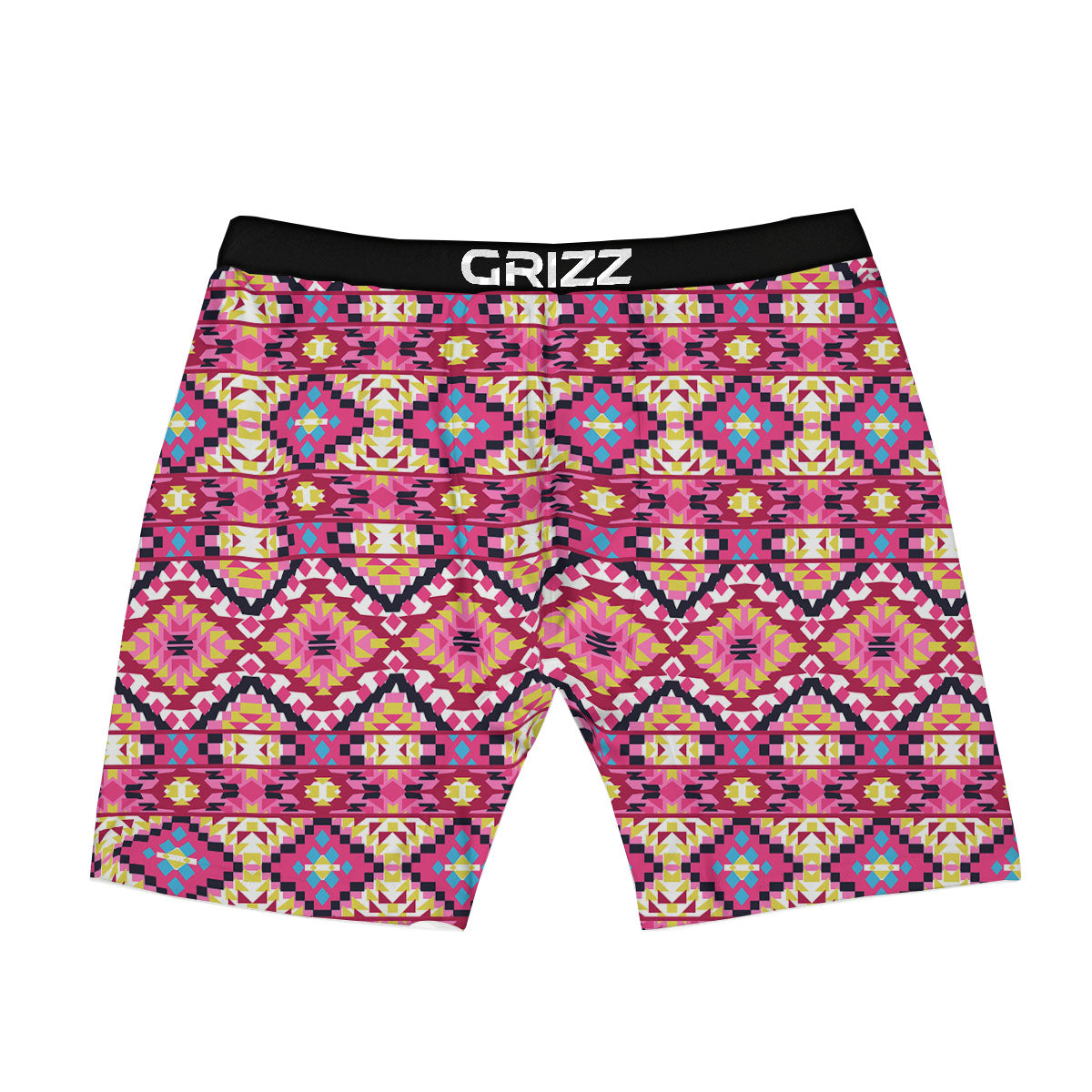 Geometric Ethnic Pink Aztec Print Pattern Boxer Briefs-grizzshop