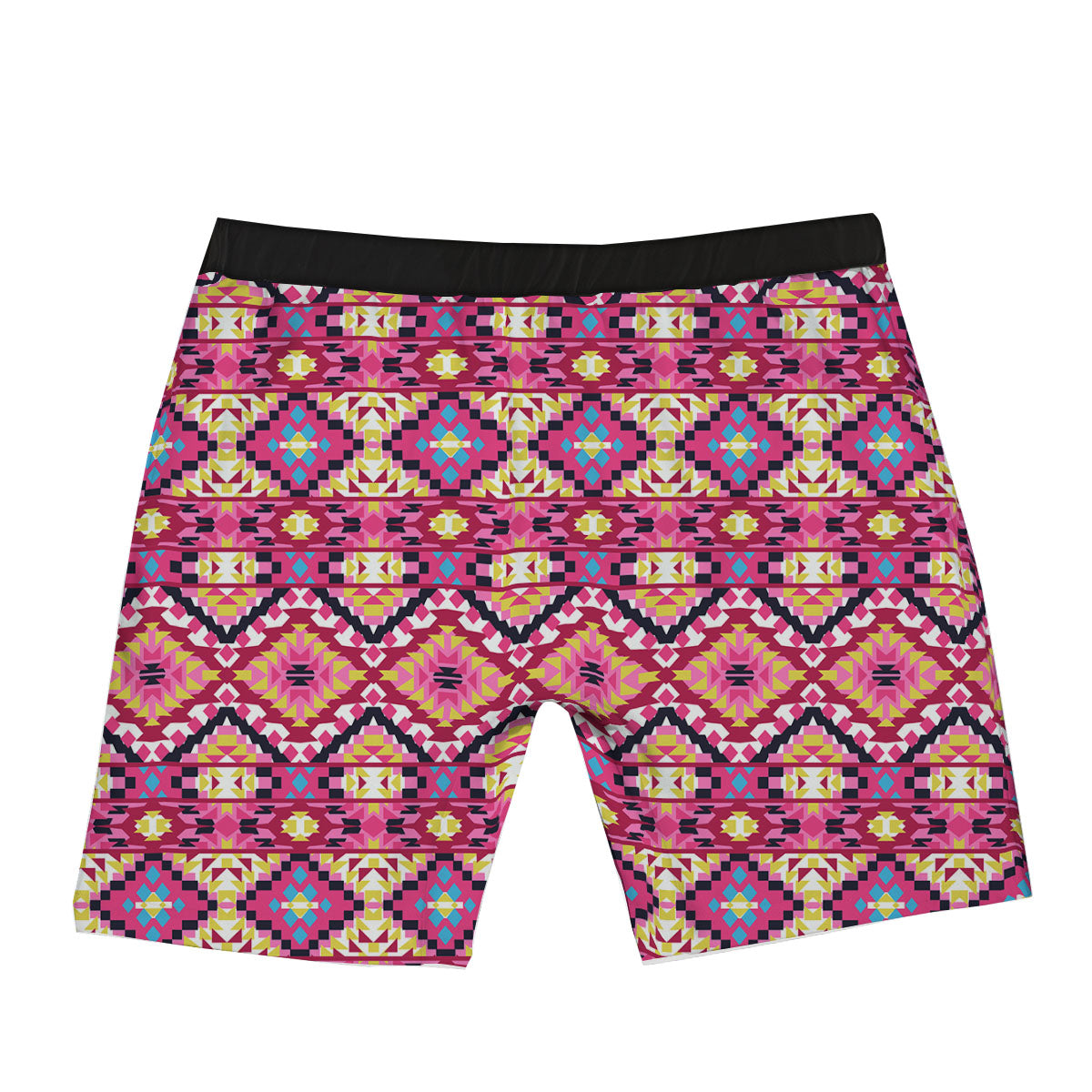 Geometric Ethnic Pink Aztec Print Pattern Boxer Briefs-grizzshop