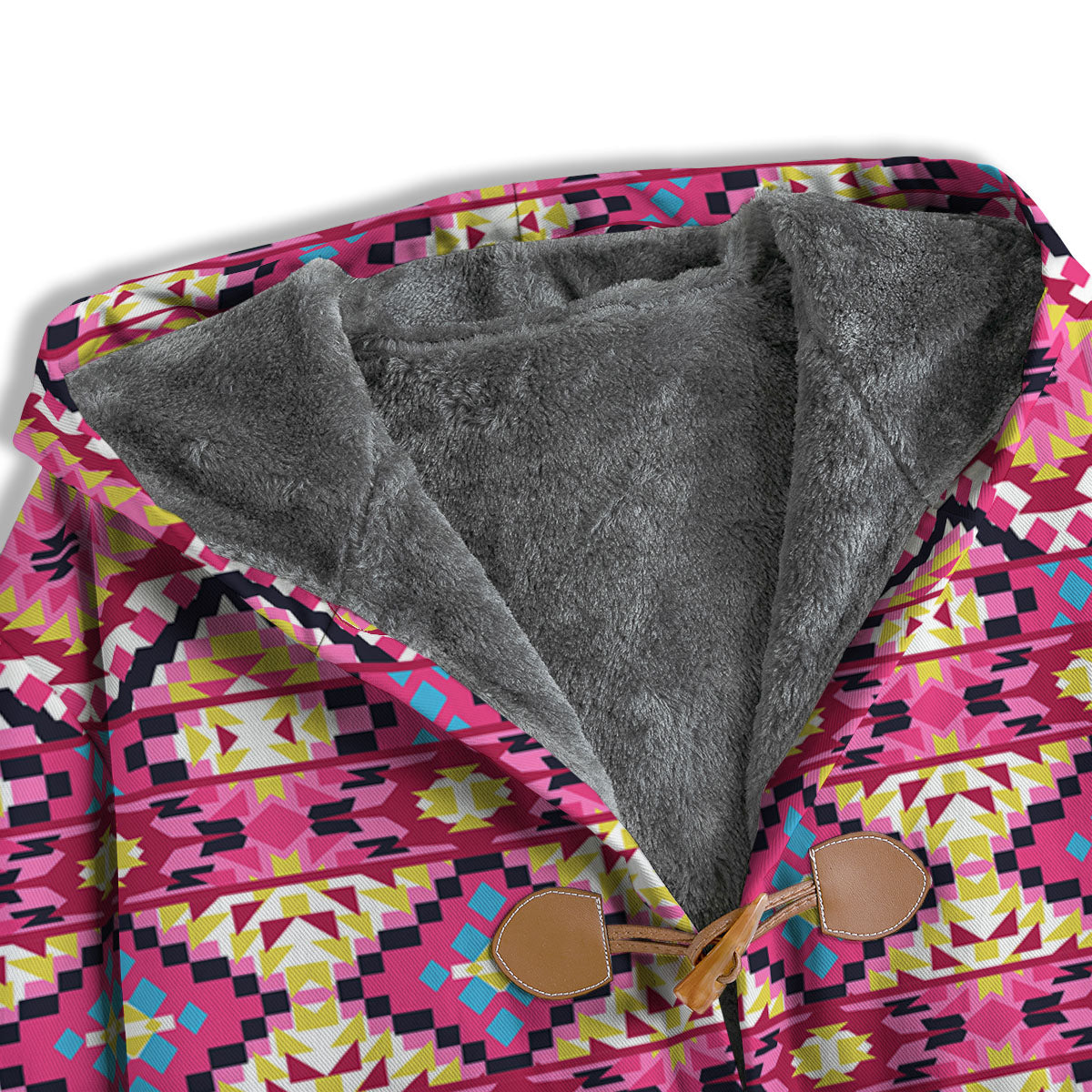 Geometric Ethnic Pink Aztec Print Pattern Men's Windbreaker Jacket-grizzshop