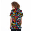 Geometric Graffiti Psychedelic Women's Golf Shirts-grizzshop