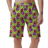 Geometric Hawaiian Pineapple Print Men's Shorts-grizzshop