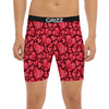 Geometric Heart Valentine's Day Print Pattern Boxer Briefs-grizzshop