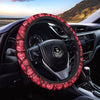 Geometric Heart Valentine's Day Print Pattern Car Steering Wheel Cover-grizzshop