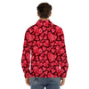 Geometric Heart Valentine's Day Print Pattern Men's Dress Shirts-grizzshop