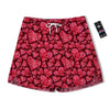 Geometric Heart Valentine's Day Print Pattern Men's Running Shorts-grizzshop