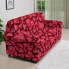 Geometric Heart Valentine's Day Print Pattern Sofa Cover-grizzshop