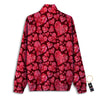 Geometric Heart Valentine's Day Print Pattern Track Jacket-grizzshop