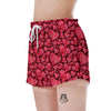 Geometric Heart Valentine's Day Print Pattern Women's Shorts-grizzshop