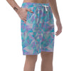 Geometric Holographic Men's Shorts-grizzshop