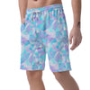 Geometric Holographic Men's Shorts-grizzshop