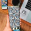 Geometric Indian Ornamental Print Pattern Tumbler-grizzshop