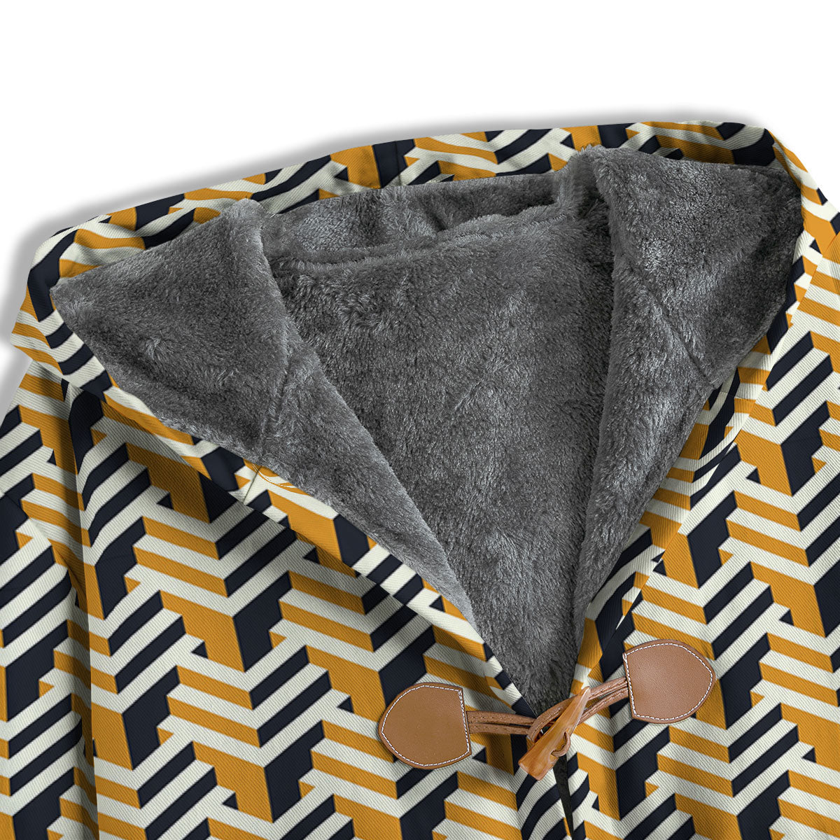 Geometric Isometric Print Pattern Men's Windbreaker Jacket-grizzshop