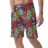 Geometric Men's Shorts-grizzshop