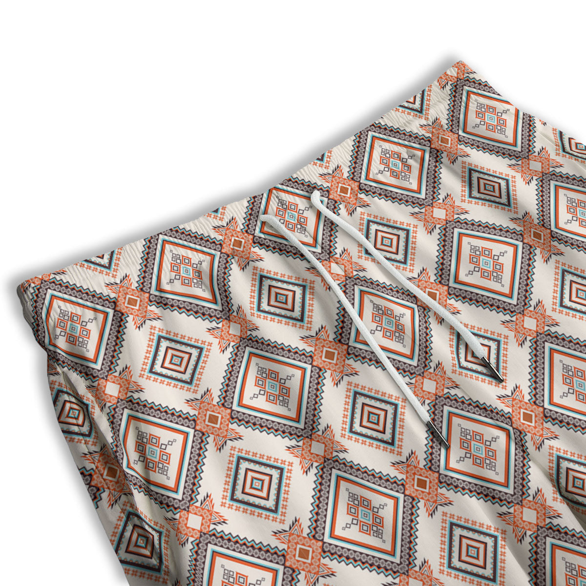 Geometric Native American Print Pattern Men's Athletic Shorts