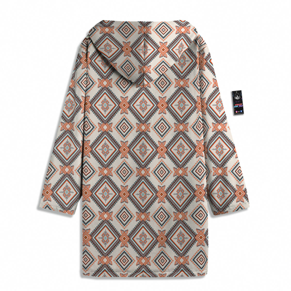 Geometric Native American Print Pattern Men's Windbreaker Jacket-grizzshop