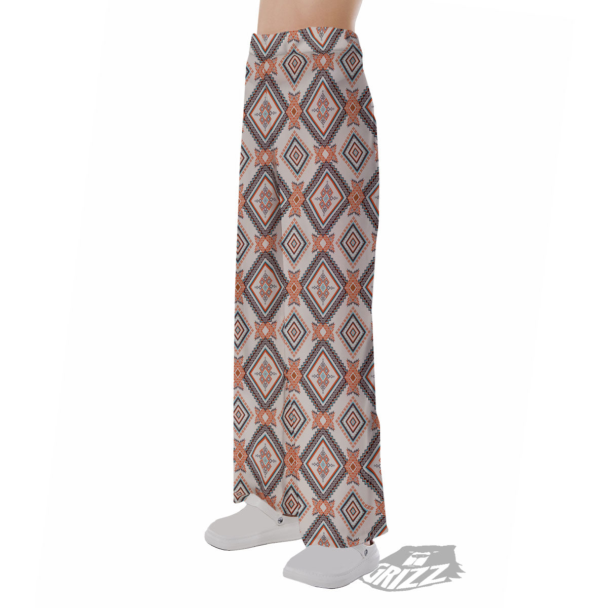 Geometric Native American Print Pattern Pajama Pants-grizzshop