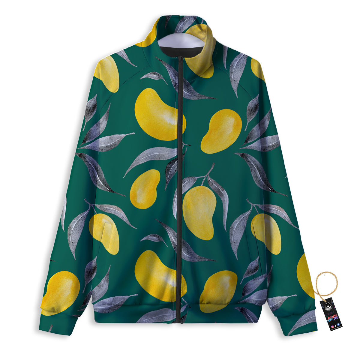 Geometric Polygonal Purple Print Track Jacket-grizzshop
