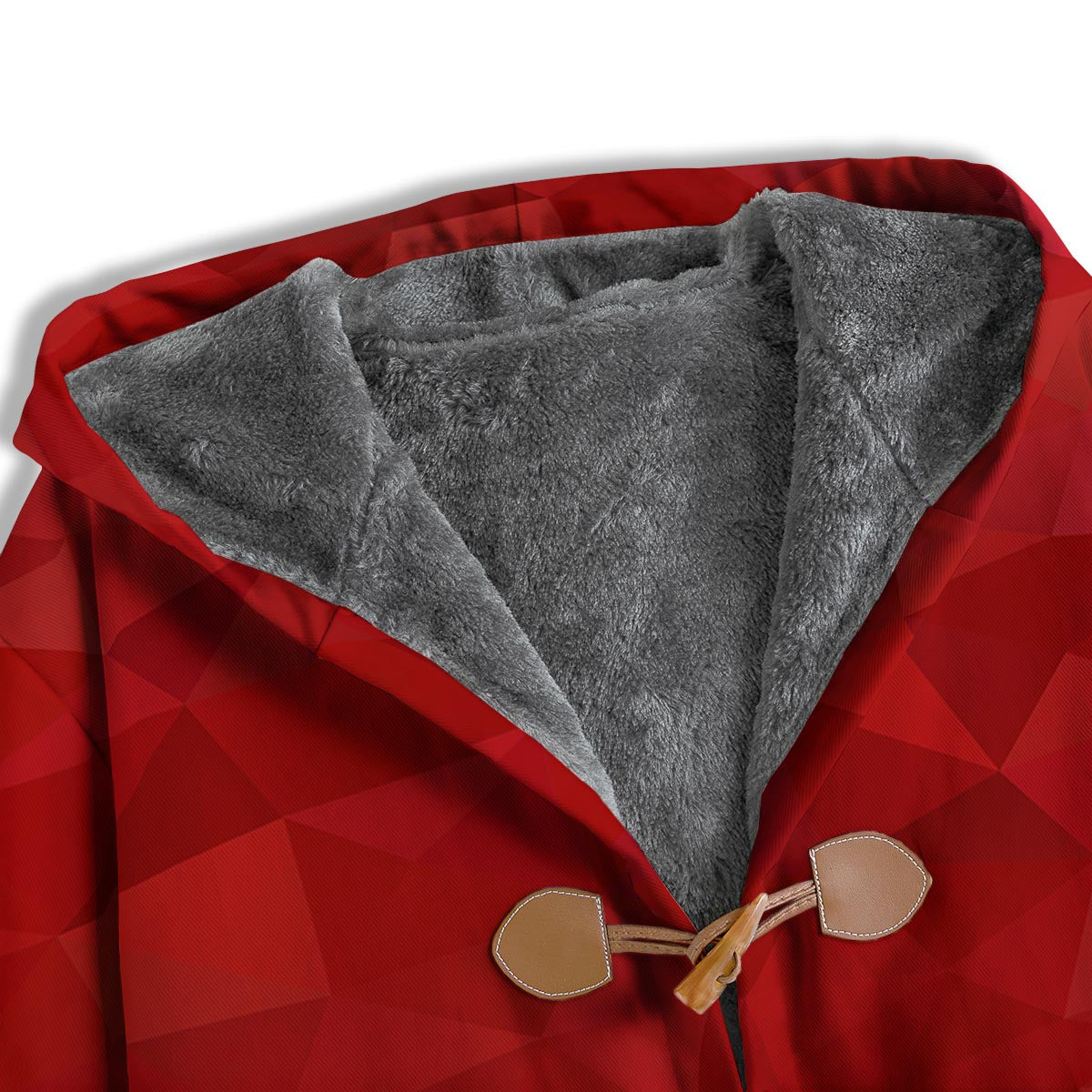 Geometric Red Print Pattern Men's Windbreaker Jacket-grizzshop