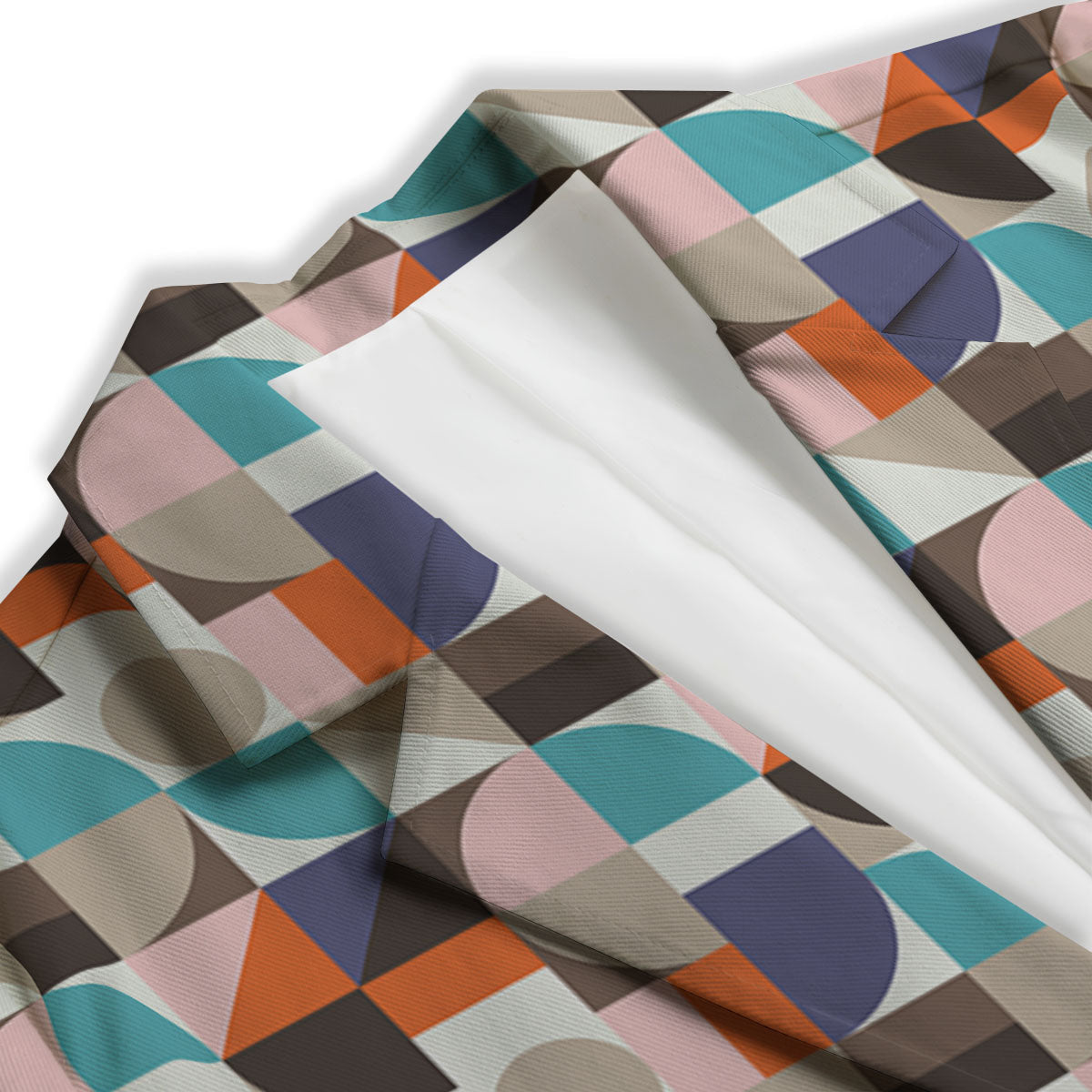 Geometric Shape Pastel Print Pattern Women's Blazer-grizzshop