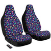 Geometric Shapes Neon Print Pattern Car Seat Covers-grizzshop