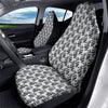 Geometric Simple Black And White Print Pattern Car Seat Covers-grizzshop