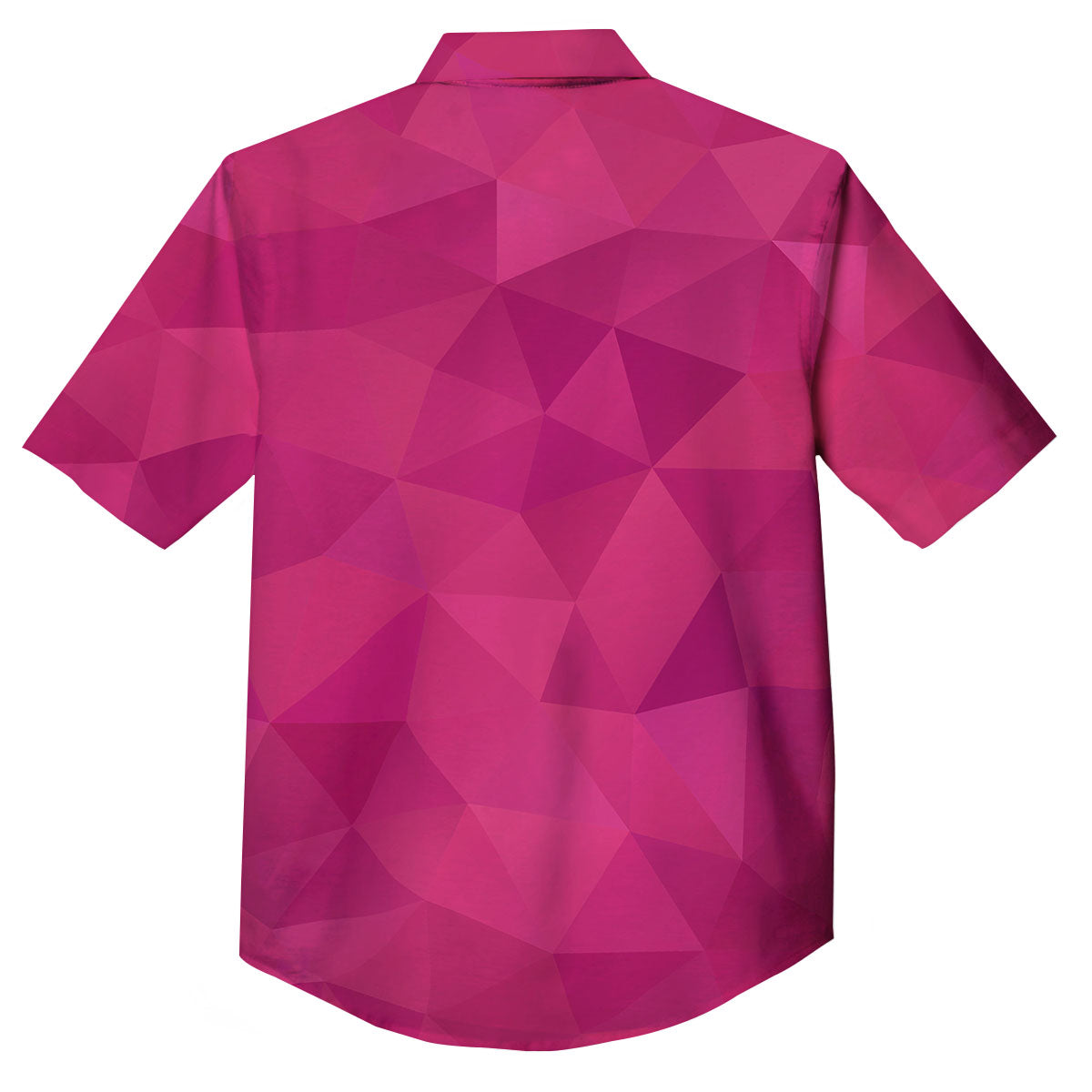 Geometric Square Pink Print Pattern Button Up Shirt-grizzshop