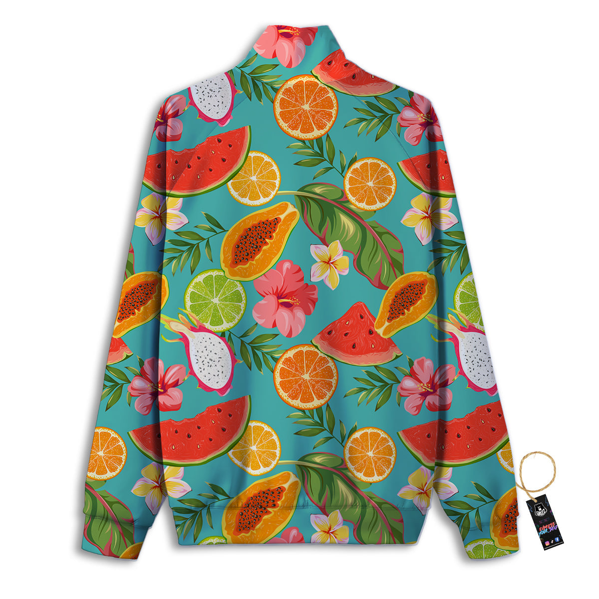 Geometric Square Pink Print Pattern Track Jacket-grizzshop