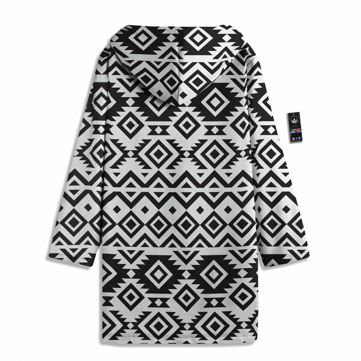 Geometric Tribal Aztec Print Pattern Men's Windbreaker Jacket-grizzshop