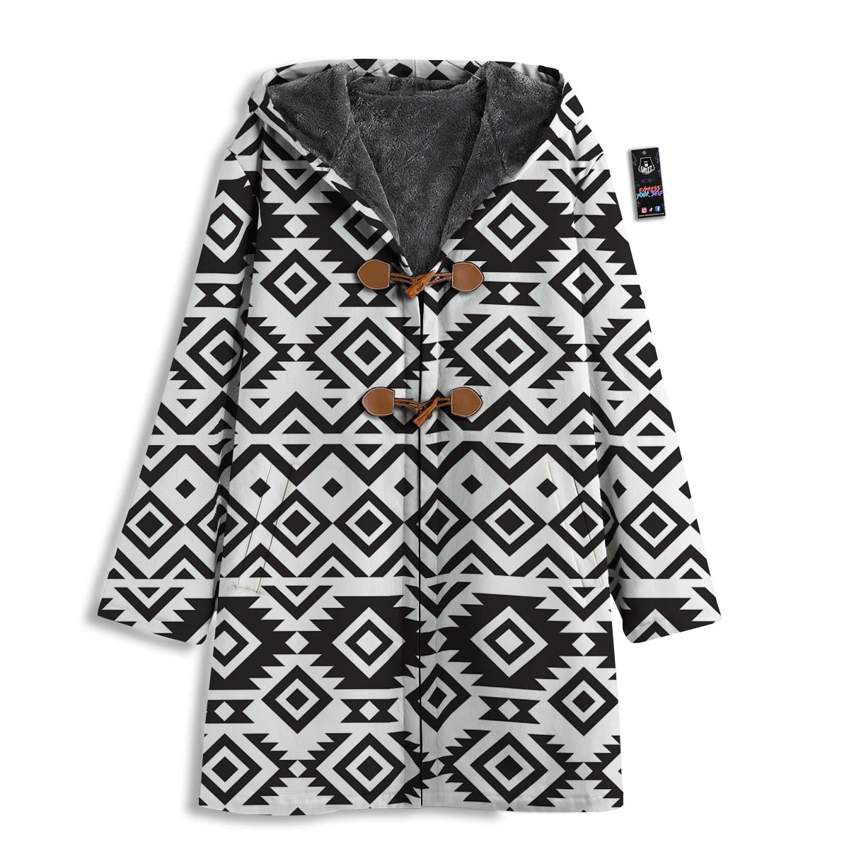 Geometric Tribal Aztec Print Pattern Men's Windbreaker Jacket-grizzshop