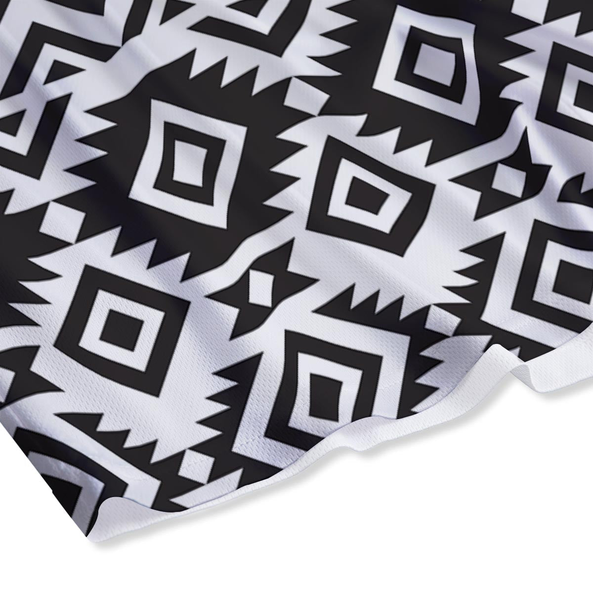 Geometric Tribal Aztec Print Pattern Mesh Shorts