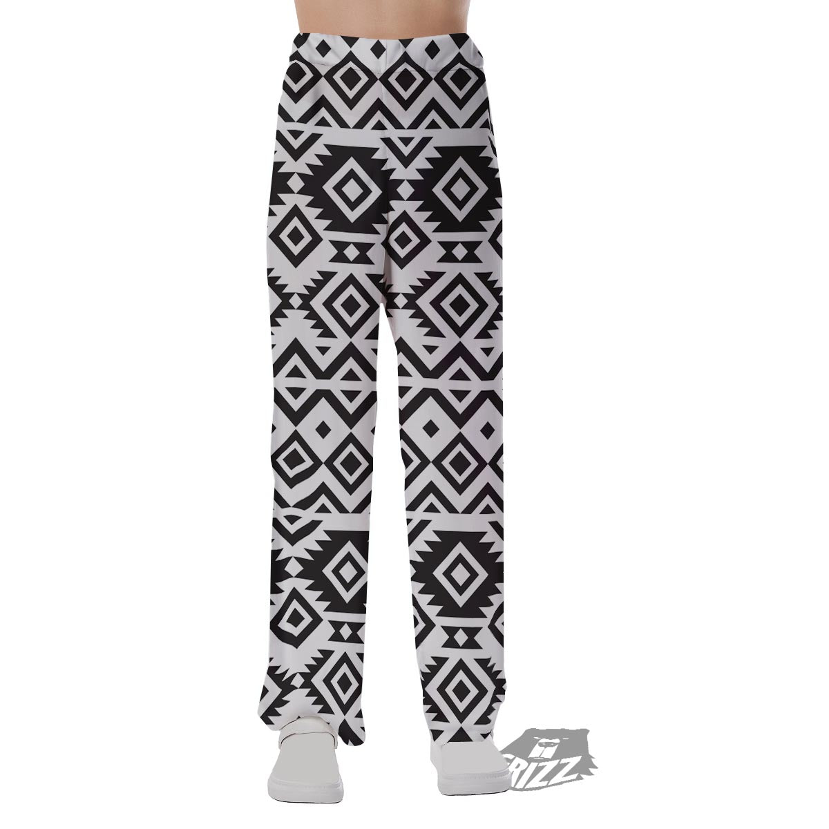 Geometric Tribal Aztec Print Pattern Pajama Pants-grizzshop