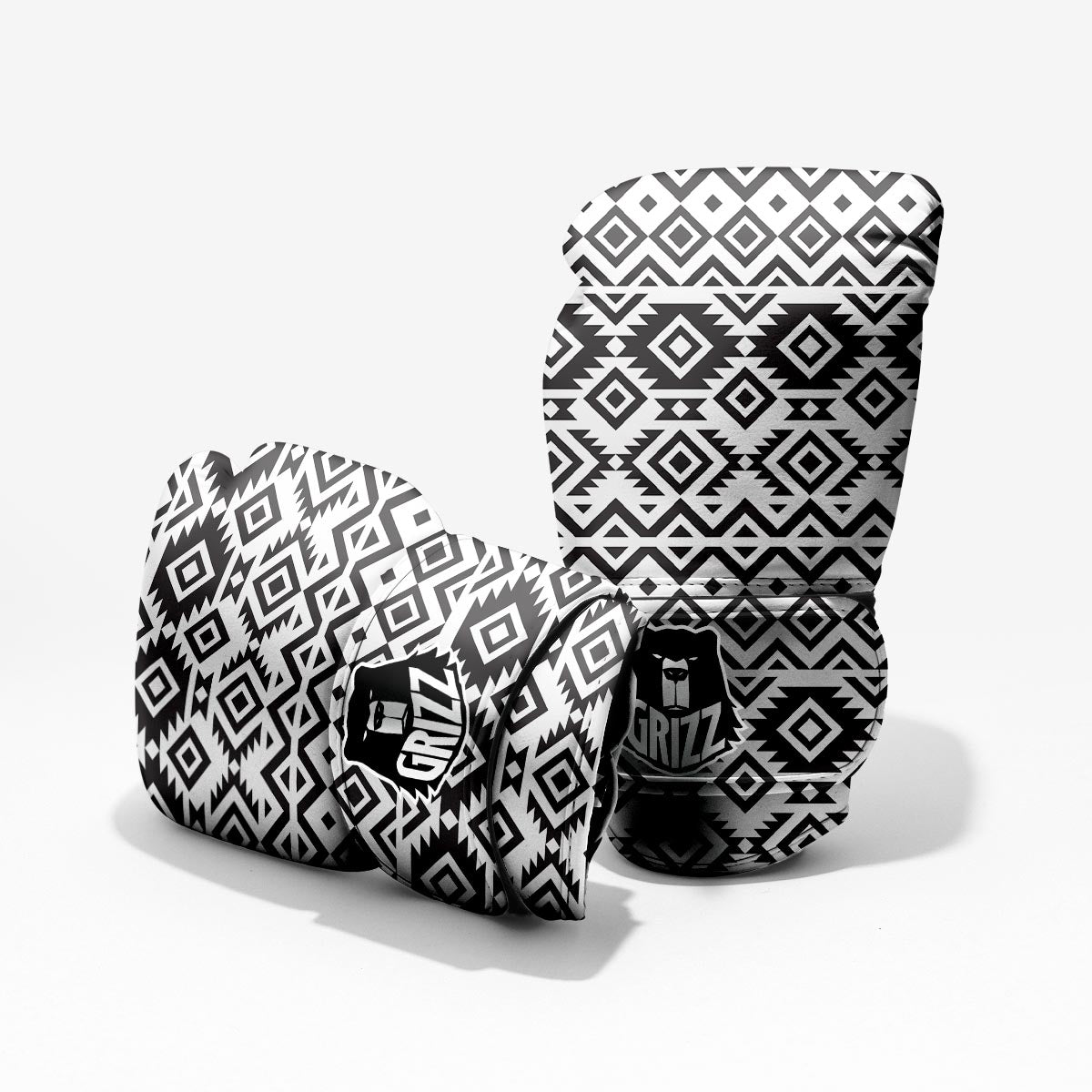 Geometric Tribal Aztec Print Pattern Pro Boxing Glove