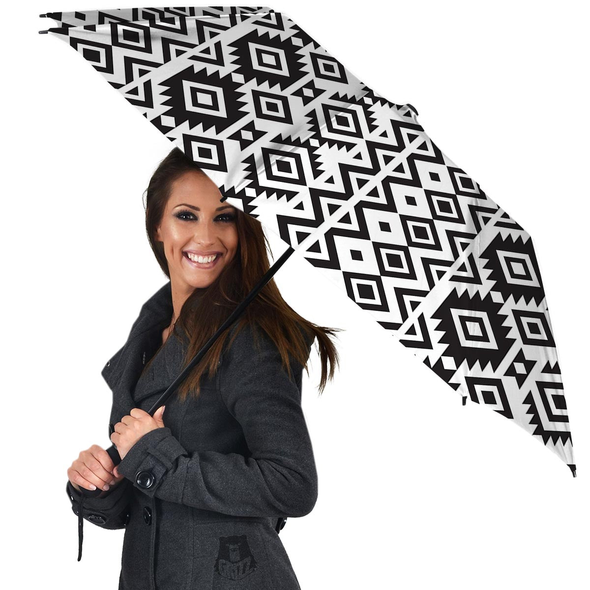 Geometric Tribal Aztec Print Pattern Umbrella-grizzshop