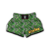 Geometric Tropical Palm Leave Muay Thai Boxing Shorts-grizzshop